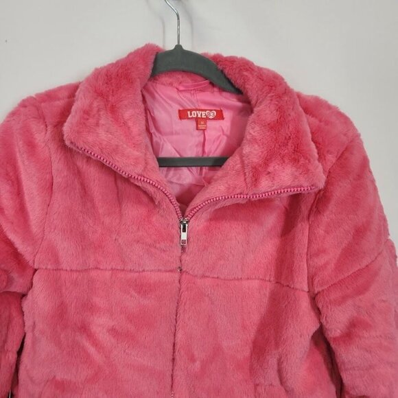 Love83 Faux Fur Jacket‎ in Pink - Size Medium - Picture 2 of 9